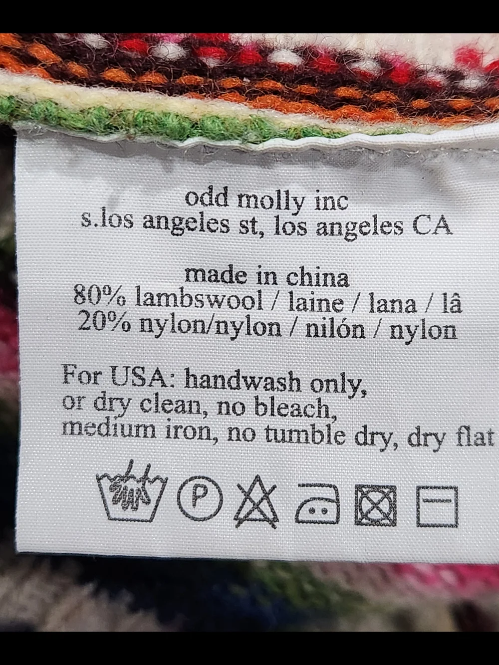 Odd Molly Multicolor Striped Knit Skirt — Navy, Pink, Green, Cream